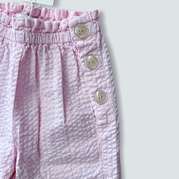 ZARA Kids | Pink | TEXTURED TROUSERS WITH BUTTONS - Picture 5 of 8